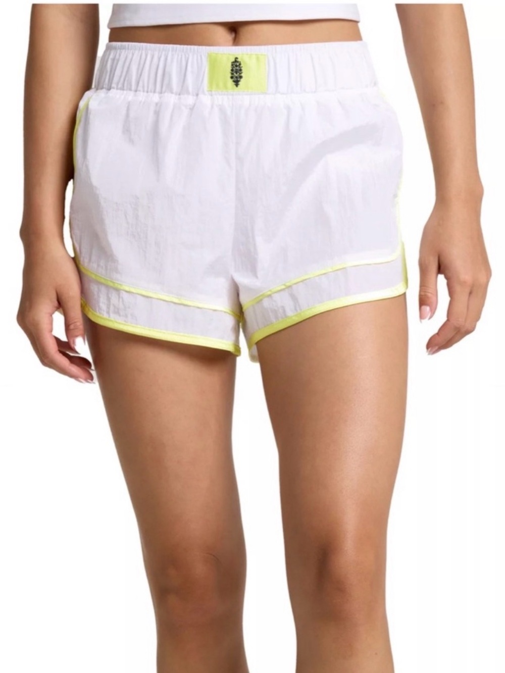 Free people movement varsity blues shorts - Neon&White